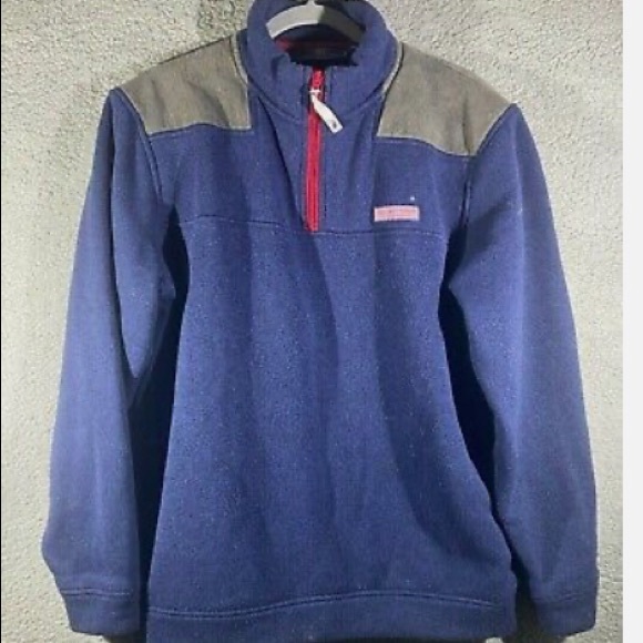 Vineyard Vines Other - Men’s vineyard vines 1/4 step blue long sleeve mock neck sweatshirt